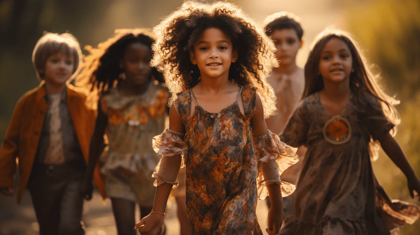 kinderen buiten aan het wandelen