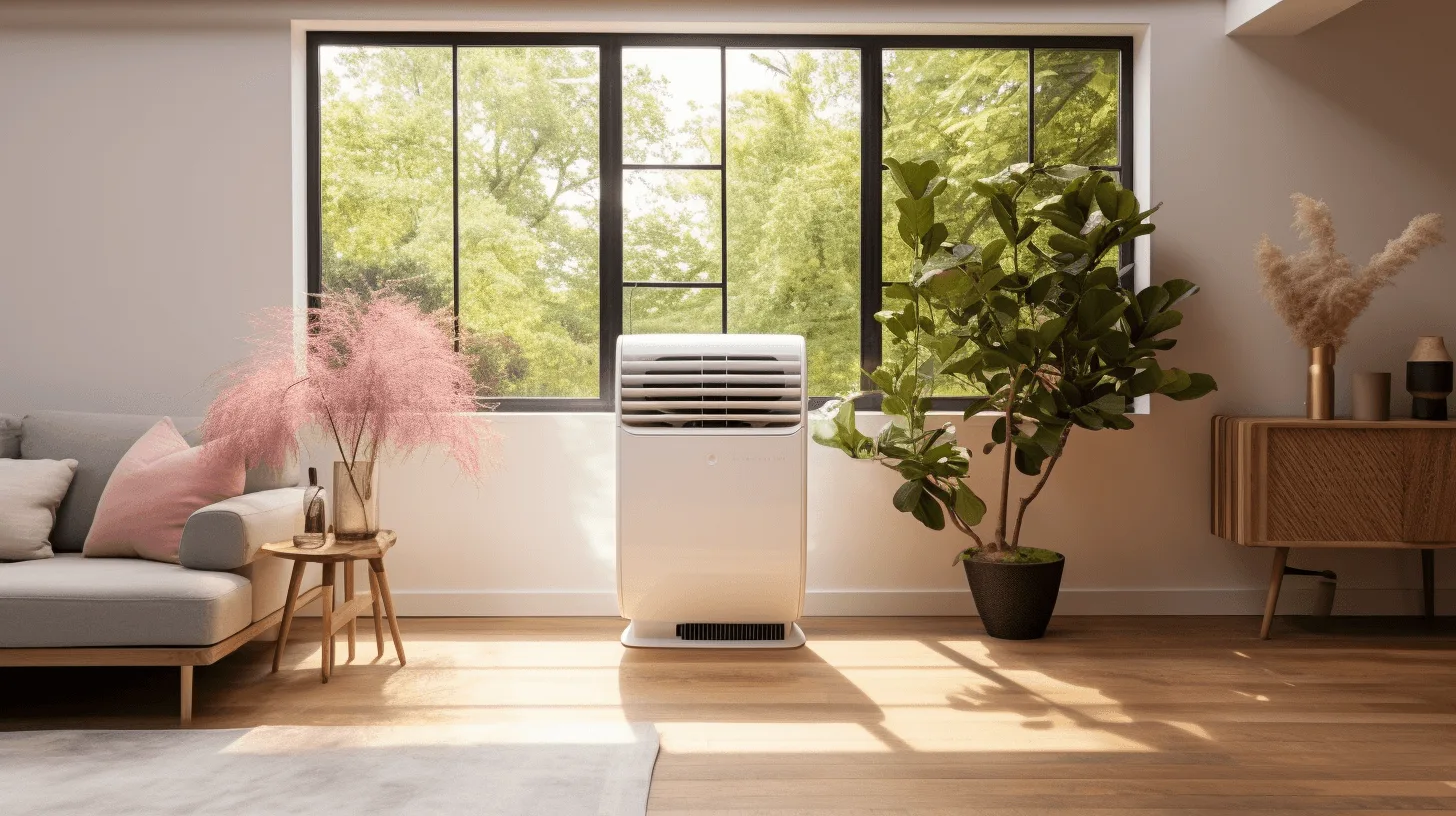 een airco in een woonkamer
