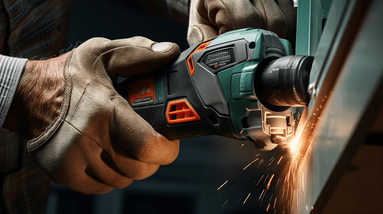 persoon gebruikt een multitool voor klussen